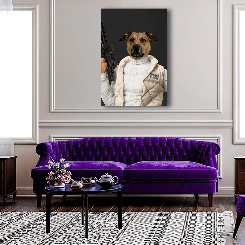 Personalized Princess Leia Pet Portrait - Star Wars Gift